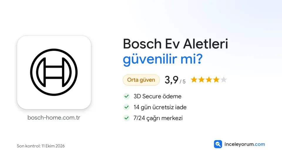 Bosch Ev Aletleri güvenilir mi? İnceleme özeti