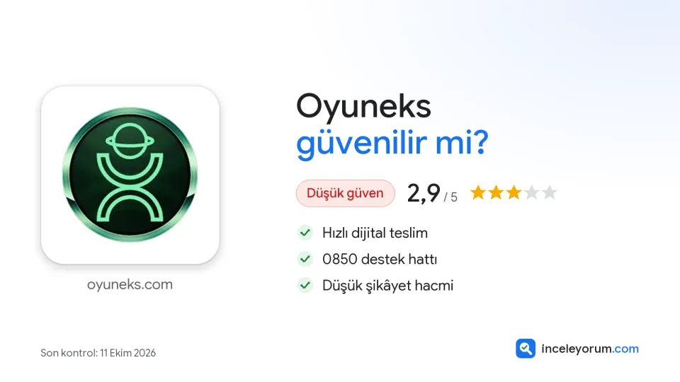 Oyuneks güvenilir mi? İnceleme özeti