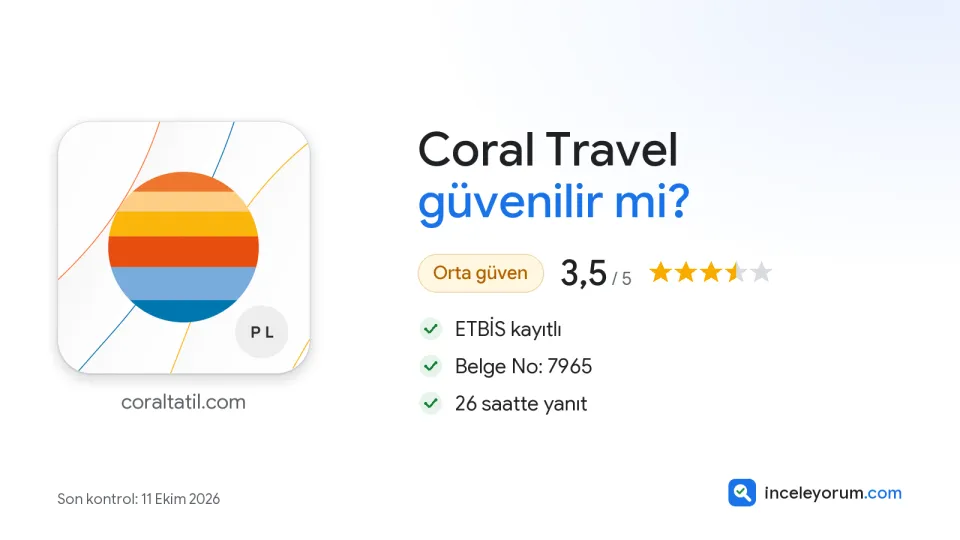 Coral Travel güvenilir mi? İnceleme özeti