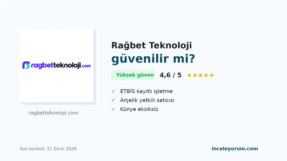 Rağbet Teknoloji güvenilir mi? İnceleme özeti